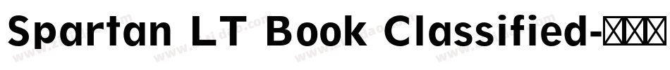 Spartan LT Book Classified字体转换